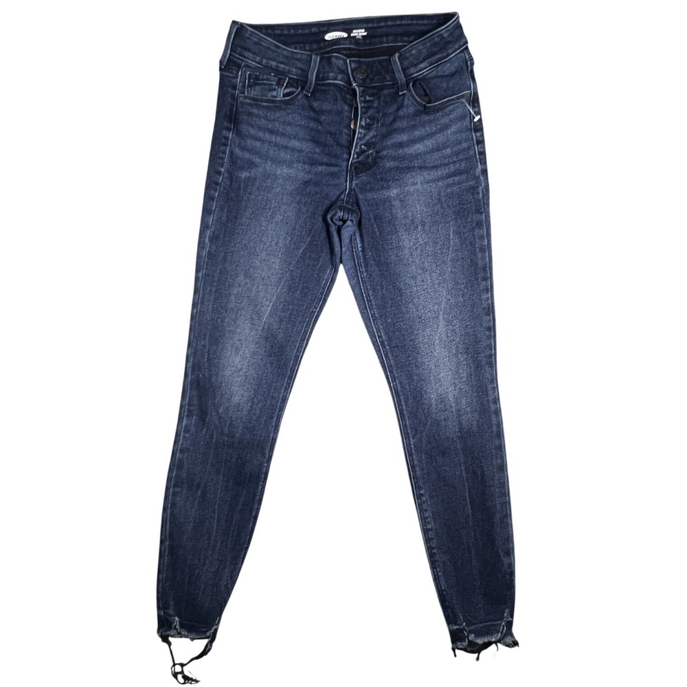 Old Navy Rockstar Super Skinny Ankle Mid-Rise Jeans Women's Size 4 Dark Wash